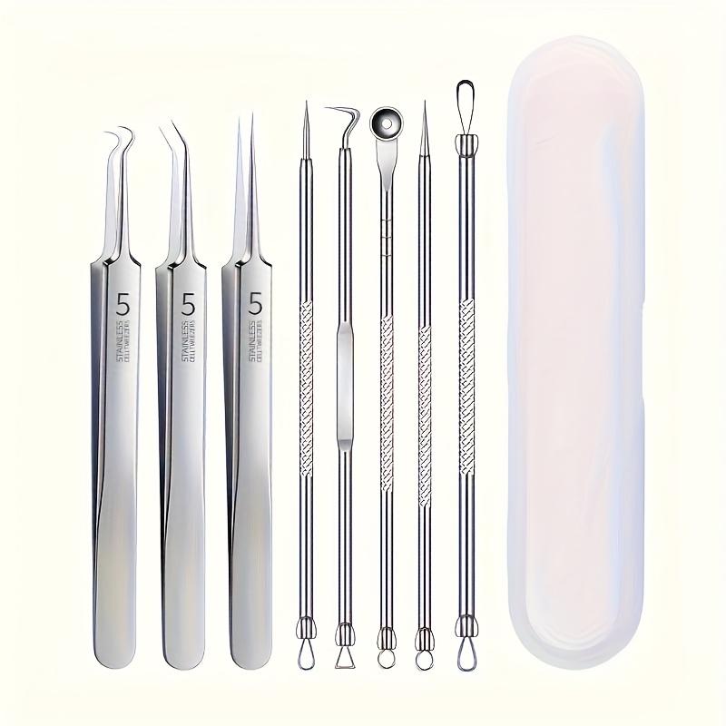 8-piece Professional Stainless Steel Blackhead Removal Set - Suitable for All Skin Types Extraction Tool -Unscented Facial Care серебряный
8-piece Professional Stainless Steel Blackhead Removal Set - Suitable for All Skin Types Extraction Tool -Unscented Facial Care серебряный