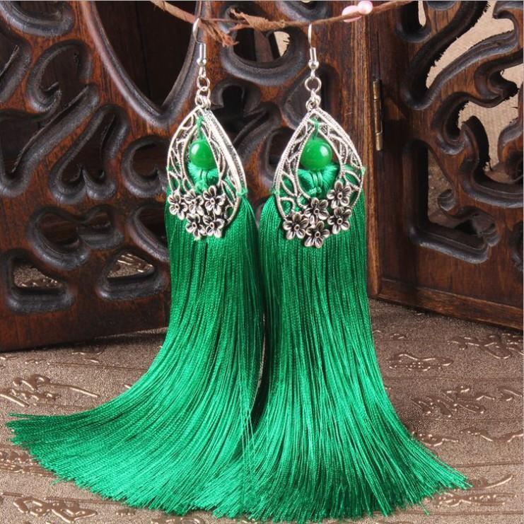 Retro long jade bead fringed earrings, fashionable and versatile, medium temperament women s flower earrings, ear jewelry
Retro long jade bead fringed earrings, fashionable and versatile, medium temperament women s flower earrings, ear jewelry