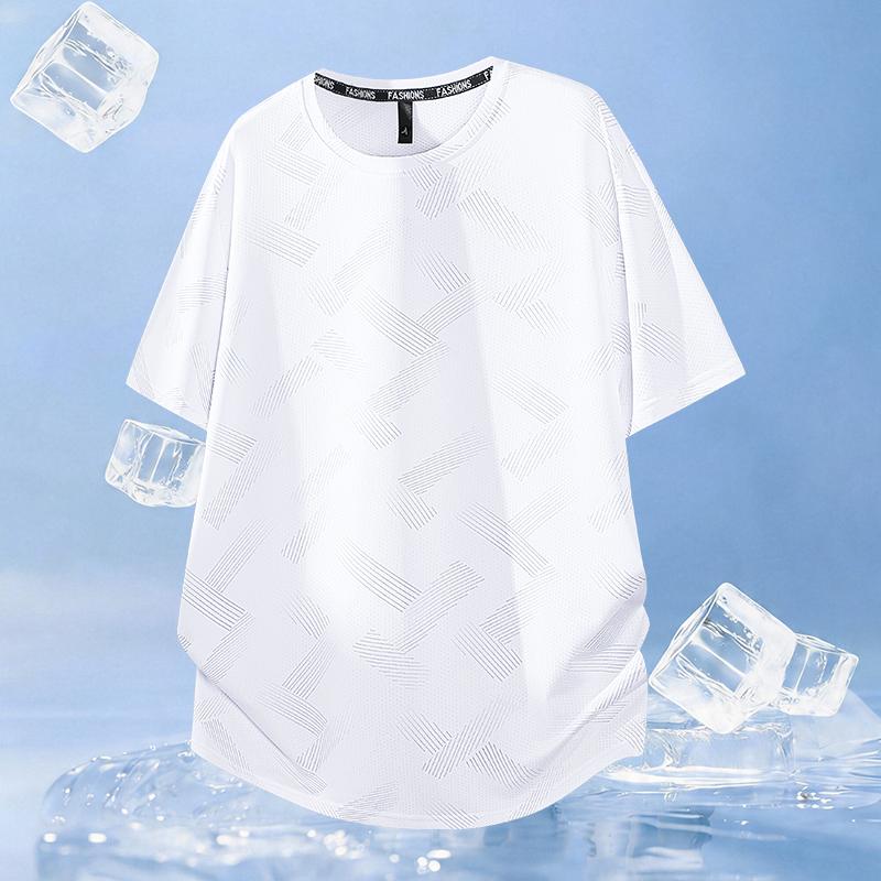 Short-sleeved Ice Silk Short-sleeved T-shirt Men s Thin Loose Quick-drying T-shirt Running Sports Elastic Men s Top Large Size 3XL білий
Short-sleeved Ice Silk Short-sleeved T-shirt Men s Thin Loose Quick-drying T-shirt Running Sports Elastic Men s Top Large Size 3XL білий