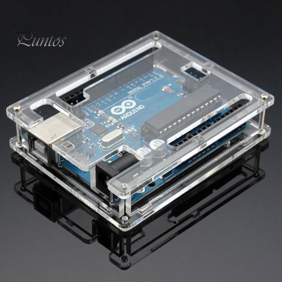 Прозрачный акриловый чехол, корпус, компьютерная коробка для Arduino UNO R3 
Прозрачный акриловый чехол, корпус, компьютерная коробка для Arduino UNO R3