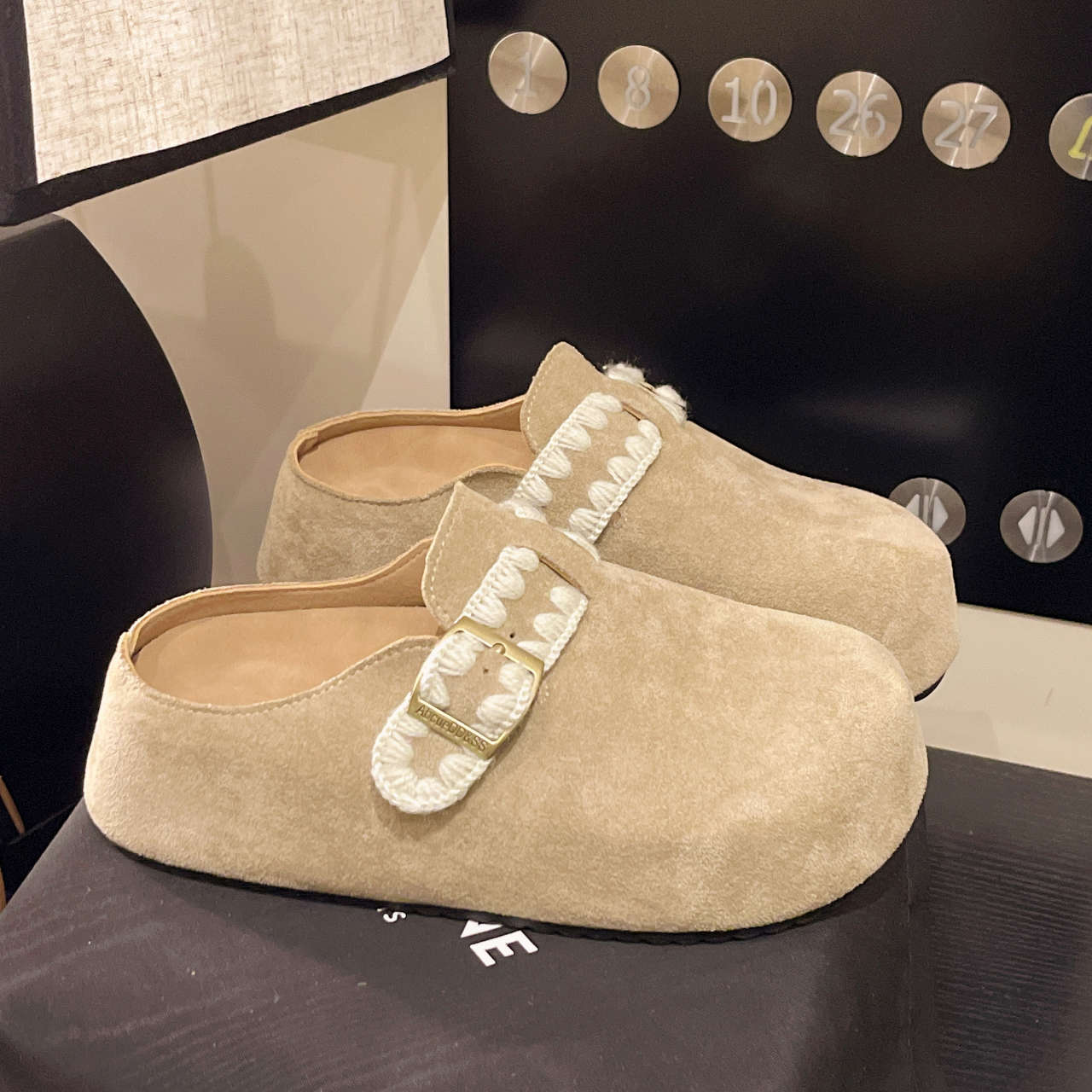 Ретро туфли на толстой подошве с внутренней платформой, туфли-лодочки с закрытым носком, полушлепанцы, женская весенняя верхняя одежда, новые модели 40 абрикосовый