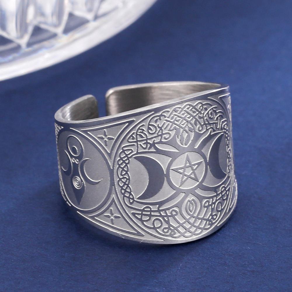 Dawapara Tetragrammaton Ring Pentagram Amulet Pentacle Ring The Ancient Power Name of God Stainless Steel Solomon Wiccan Jewelry 10
Dawapara Tetragrammaton Ring Pentagram Amulet Pentacle Ring The Ancient Power Name of God Stainless Steel Solomon Wiccan Jewelry 10