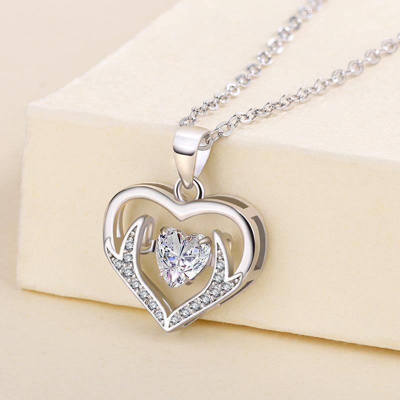 Ожерелье Agile для женщин, простая любовь, цепочка на ключицу с подвеской в форме сердца в виде рогов лося
Ожерелье Agile для женщин, простая любовь, цепочка на ключицу с подвеской в форме сердца в виде рогов лося