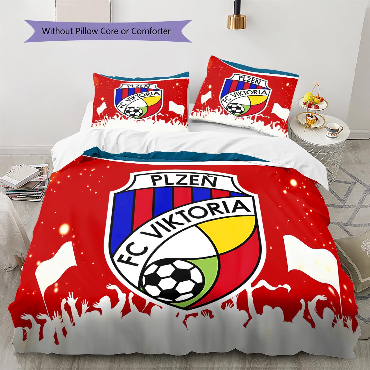 FC Viktoria Plzen Pattern Bedding,Quilt Set Quilt Cover Pillowcase Home Birthday Gift (1 * duvet cover + 2 * pillowcase, without core) 135x200cm
FC Viktoria Plzen Pattern Bedding,Quilt Set Quilt Cover Pillowcase Home Birthday Gift (1 * duvet cover + 2 * pillowcase, without core) 135x200cm