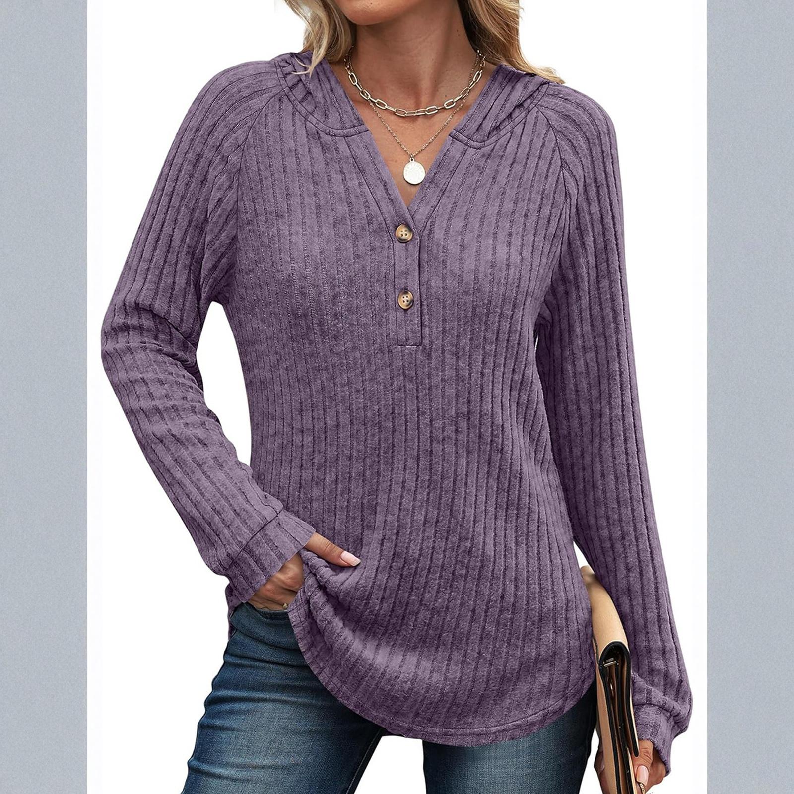 Женский модный повседневный однотонный топ с длинным рукавом в рубчик с капюшоном XXL фиолетовый
Женский модный повседневный однотонный топ с длинным рукавом в рубчик с капюшоном XXL фиолетовый