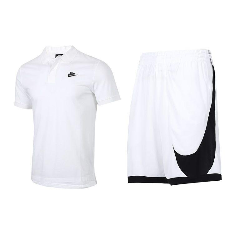 Nike Футболка-поло с короткими рукавами и пятиточечными шортами, повседневный спортивный комплект для мужчин, белый цвет CJ4457-100+DH6764-100 M
Nike Футболка-поло с короткими рукавами и пятиточечными шортами, повседневный спортивный комплект для мужчин, белый цвет CJ4457-100+DH6764-100 M