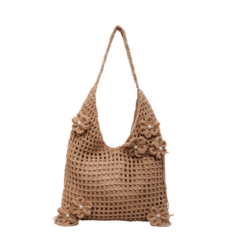 New 3D Flower Woven Sweet Shoulder Bags Boho Handmade Crochet Tote Bag for Women Hollow Out Knit Beach Purse for Summer Vacation
New 3D Flower Woven Sweet Shoulder Bags Boho Handmade Crochet Tote Bag for Women Hollow Out Knit Beach Purse for Summer Vacation