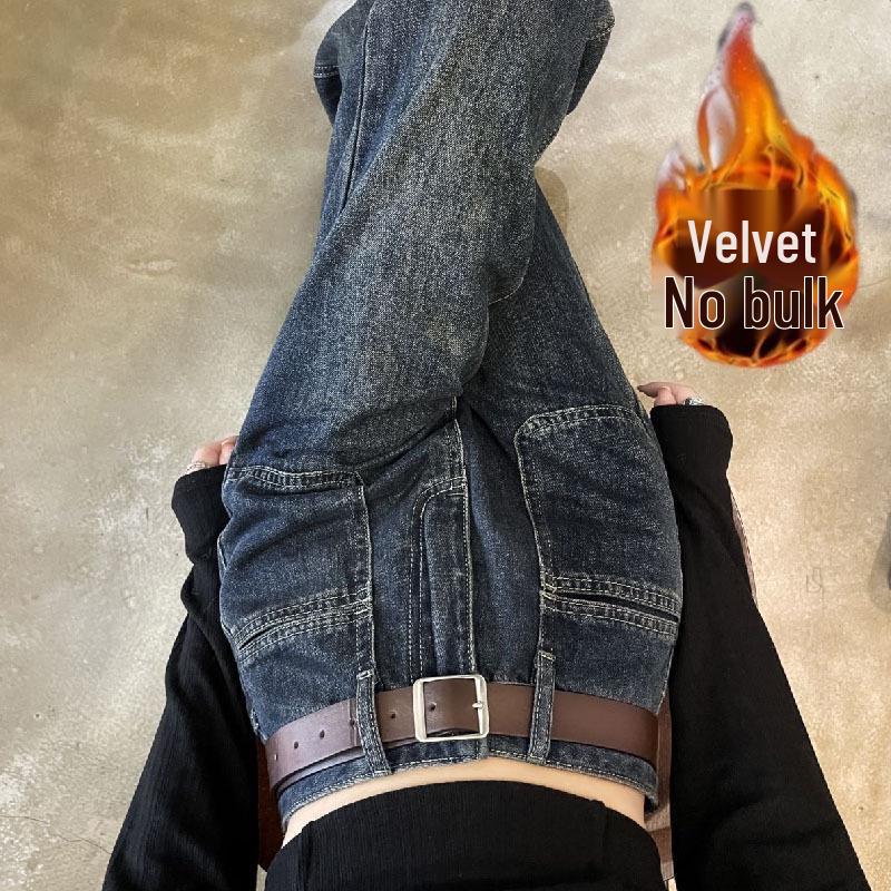 Женские джинсы петит в стиле ретро, облегающие, на флисовой подкладке, с широкими штанинами: Брюки прямого кроя в осенне-зимнем стиле для фигуры типа «груша» S
Женские джинсы петит в стиле ретро, облегающие, на флисовой подкладке, с широкими штанинами: Брюки прямого кроя в осенне-зимнем стиле для фигуры типа «груша» S