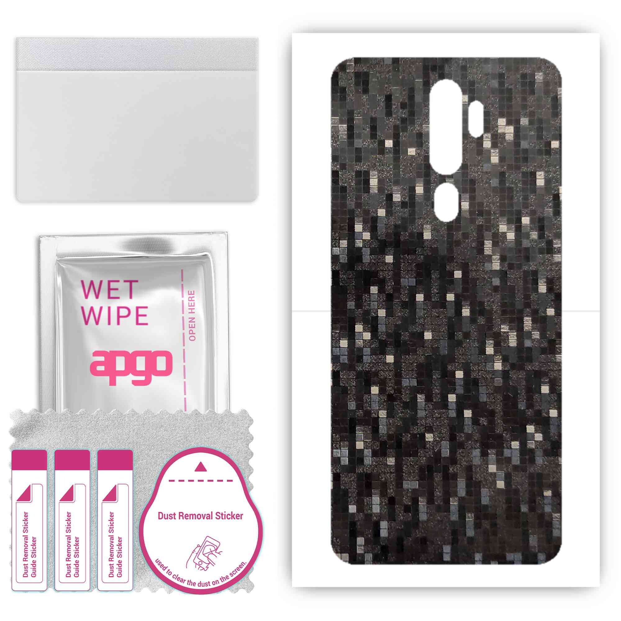 Apgo Protective Skin Sticker для задньої панелі, сумісний з Oppo A5 (2020), Обгортка плівка, фольга, вініл – візерунок чорного пікселя
Apgo Protective Skin Sticker для задньої панелі, сумісний з Oppo A5 (2020), Обгортка плівка, фольга, вініл – візерунок чорного пікселя