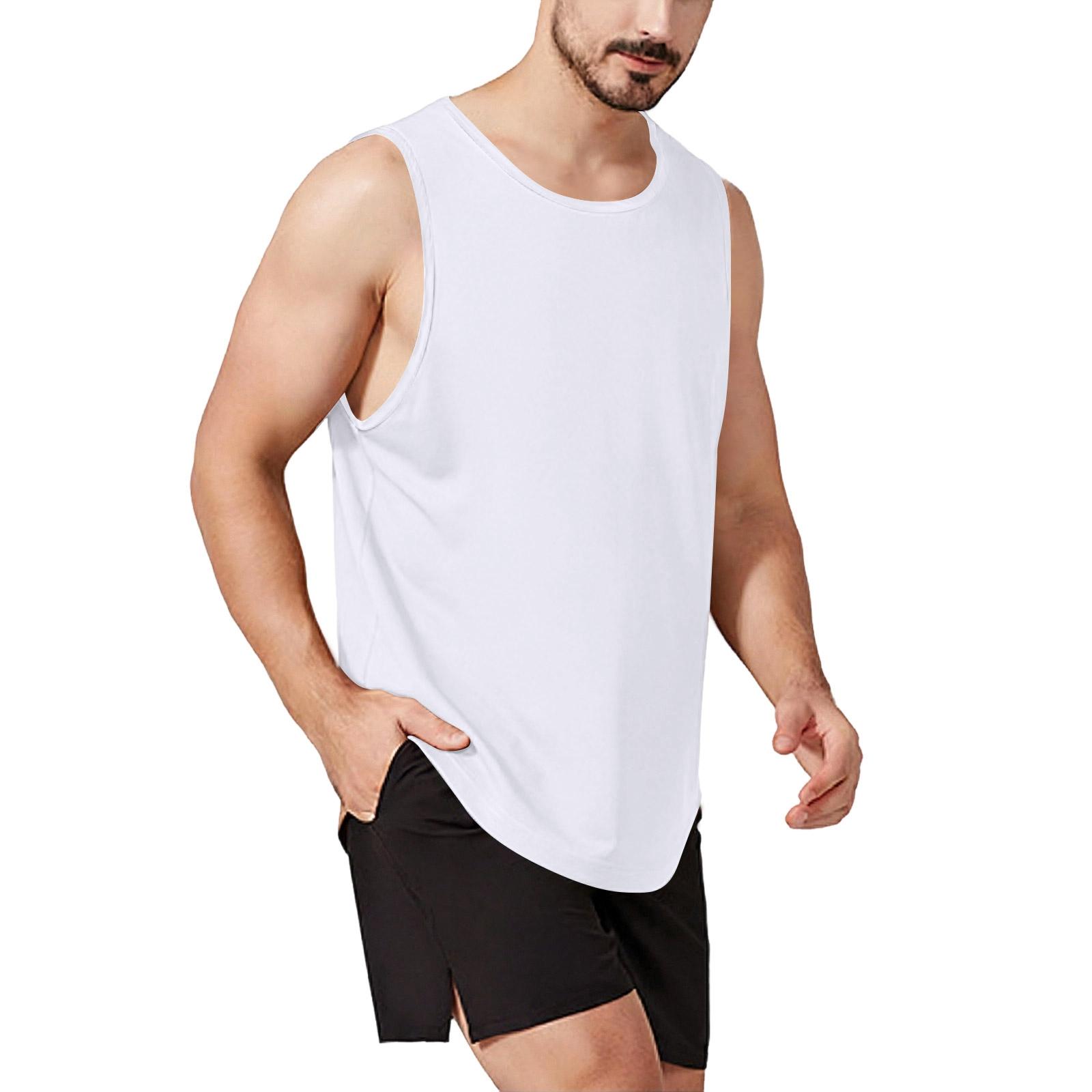Men s Casual Lightweight Quick-drying Sleeveless T-shirt. Men s Round-neck Breathable Sweat-absorbing Cool-feeling Sports T-shirt. XXXL білий
Men s Casual Lightweight Quick-drying Sleeveless T-shirt. Men s Round-neck Breathable Sweat-absorbing Cool-feeling Sports T-shirt. XXXL білий
