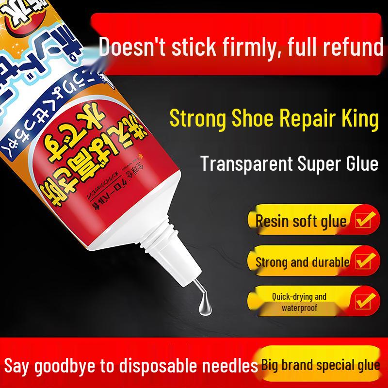 Shoe Repair Waterproof All-Purpose Adhesive for Strong, Flexible Sole Bonding and Repairing 1 Special Brand Tube
Shoe Repair Waterproof All-Purpose Adhesive for Strong, Flexible Sole Bonding and Repairing 1 Special Brand Tube