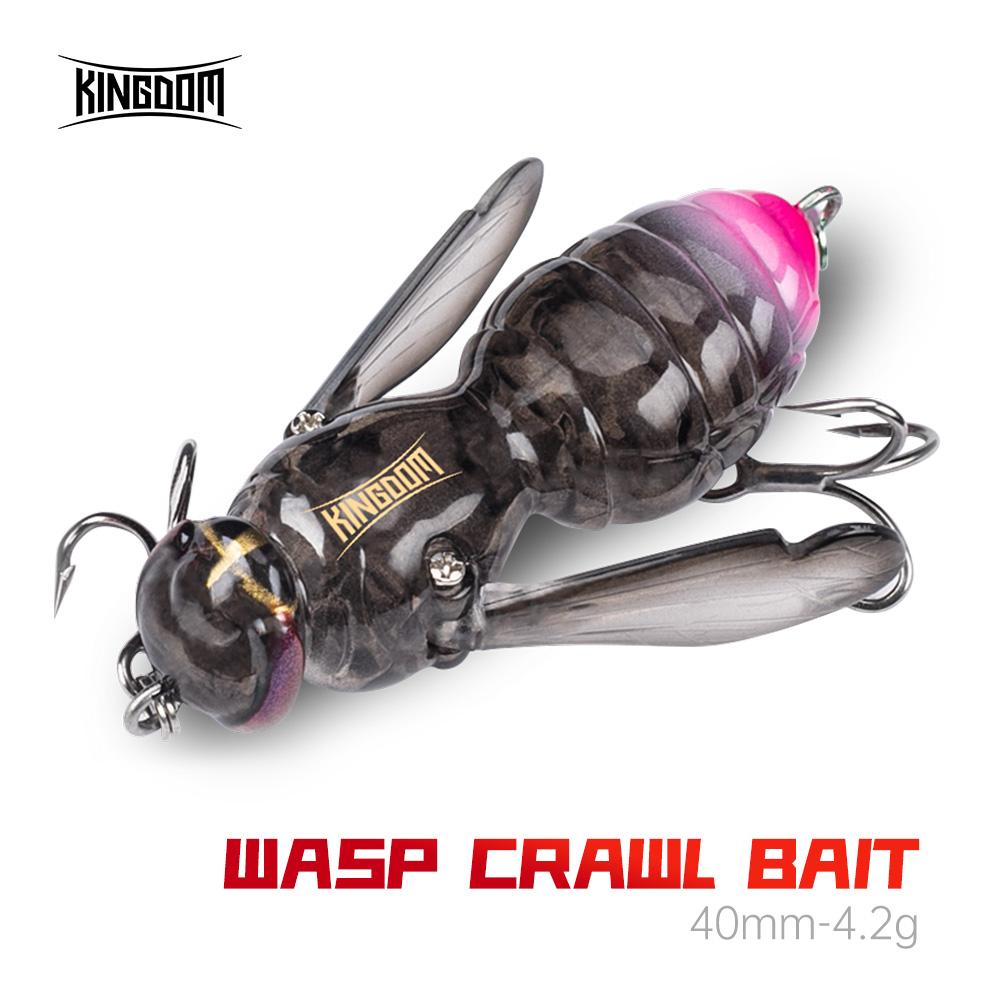 Рыболовные приманки Kingdom Wasp Crawl Bait, 40 мм, 4,2 г, плавающая твердая наживка для верхнего слоя воды, приманки для рыбалки, воблеры
Рыболовные приманки Kingdom Wasp Crawl Bait, 40 мм, 4,2 г, плавающая твердая наживка для верхнего слоя воды, приманки для рыбалки, воблеры