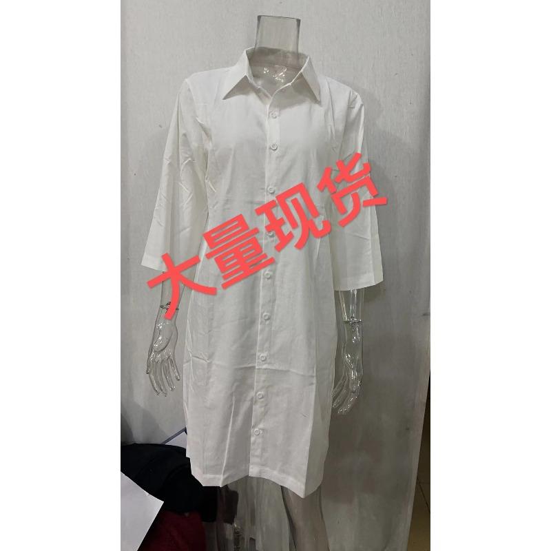 New loose lapel button medium sleeve solid color cotton and linen shirt dress 3XL
New loose lapel button medium sleeve solid color cotton and linen shirt dress 3XL