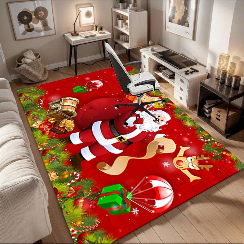 Christmas Santa Claus Gift Box with ReindeerOffice Mat Perfect for Home Decor Office Desk Chair Rugs Chair Carpet for office Polyester Chair 60cm by 90cm
Christmas Santa Claus Gift Box with ReindeerOffice Mat Perfect for Home Decor Office Desk Chair Rugs Chair Carpet for office Polyester Chair 60cm by 90cm
