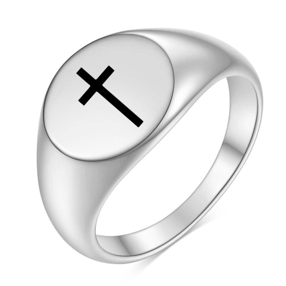 Cross Design Dome Ring - Stainless Steel Statement Ring for Men & Women (Multiple Colors) 6
Cross Design Dome Ring - Stainless Steel Statement Ring for Men & Women (Multiple Colors) 6