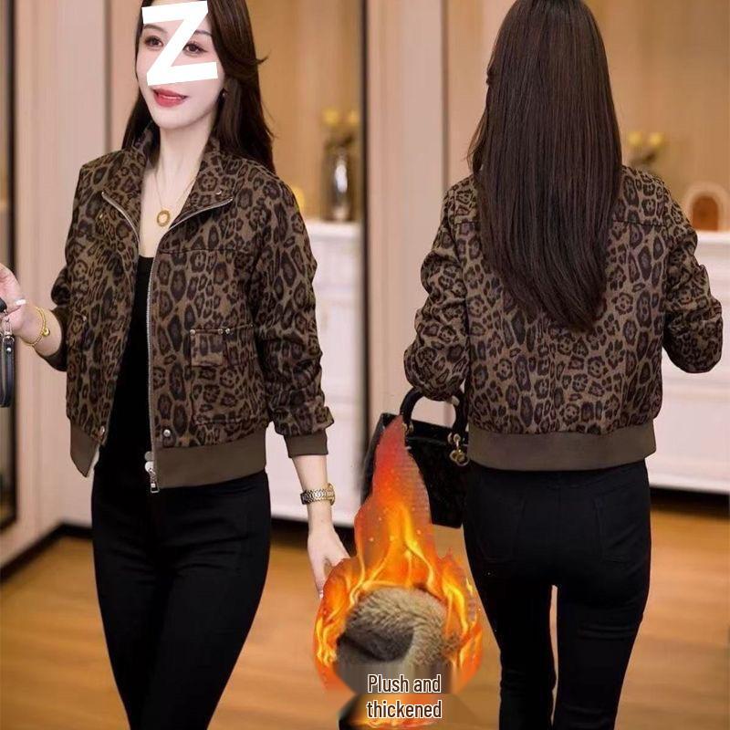 2025 Autumn/Winter Women s Leopard Print Slimming Casual Loose Petite Velvet Jacket 2XL хакі
2025 Autumn/Winter Women s Leopard Print Slimming Casual Loose Petite Velvet Jacket 2XL хакі