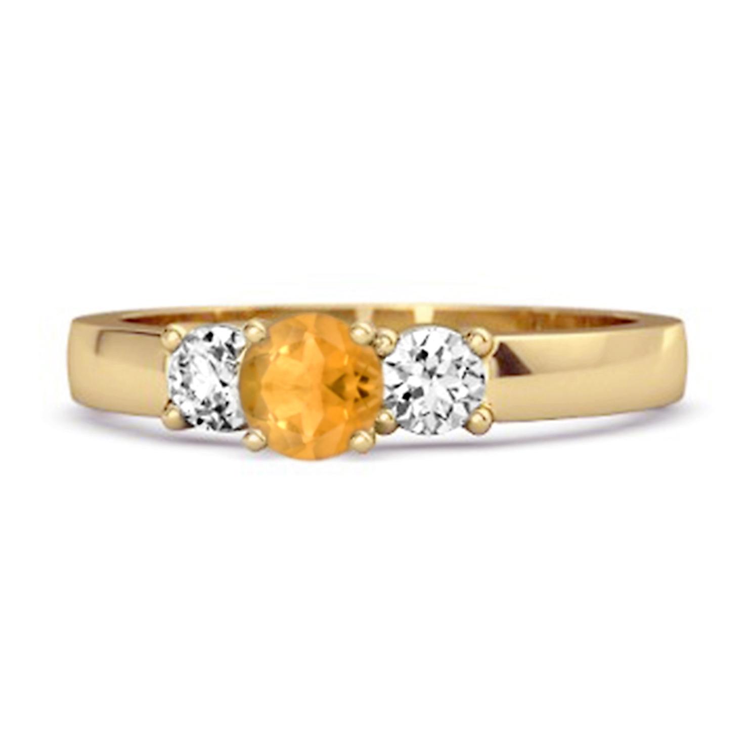 Citrine Elegant Three Stone Ring - 925 Sterling Silver Gold Vermeil 10 жовтий
Citrine Elegant Three Stone Ring - 925 Sterling Silver Gold Vermeil 10 жовтий