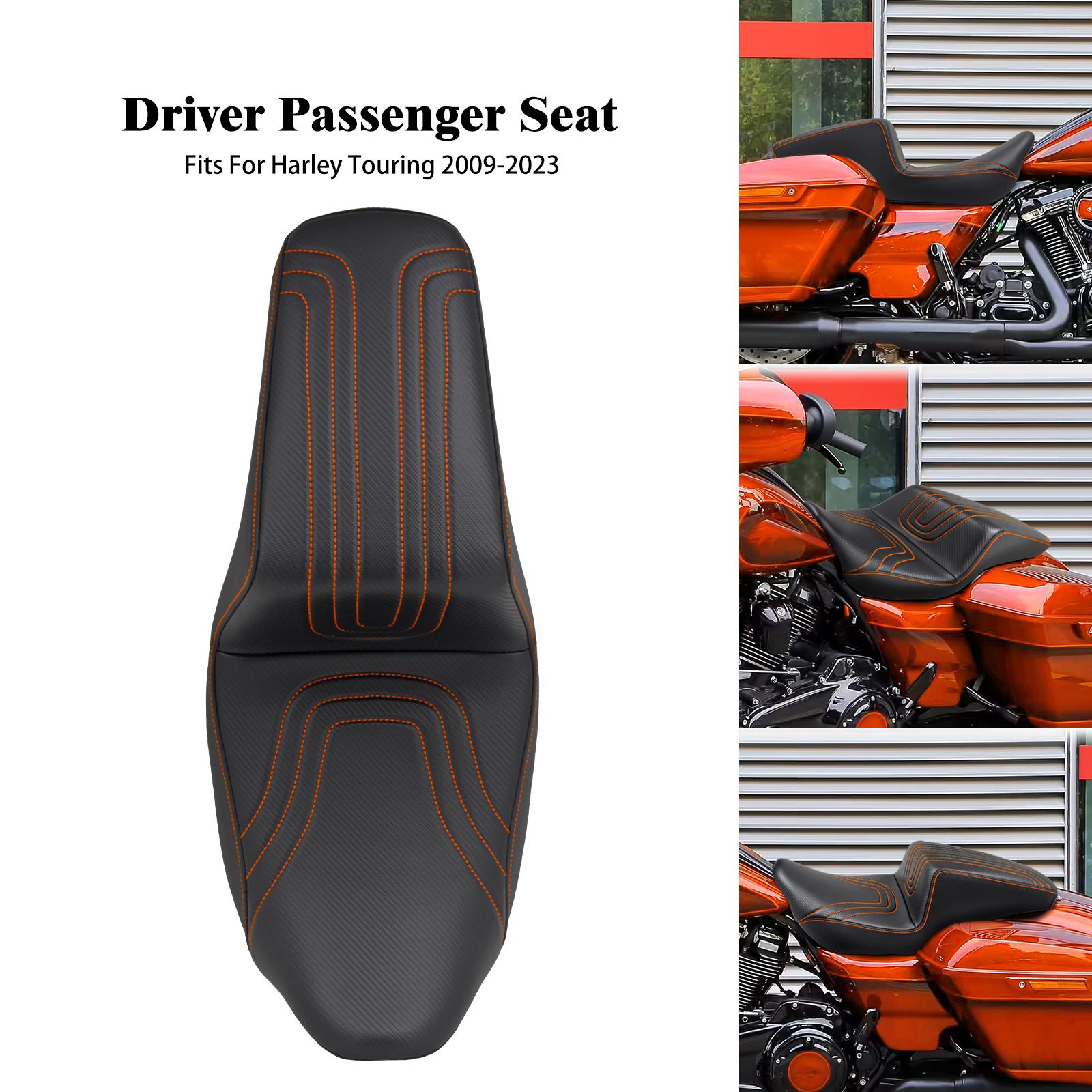 Motorcycle Two-Up Driver Passenger Seat Front Rear Cushion For Harley Touring Street Electra Glide Ultra Road Glide FLHR 2009-23 Orange line Seat
Motorcycle Two-Up Driver Passenger Seat Front Rear Cushion For Harley Touring Street Electra Glide Ultra Road Glide FLHR 2009-23 Orange line Seat