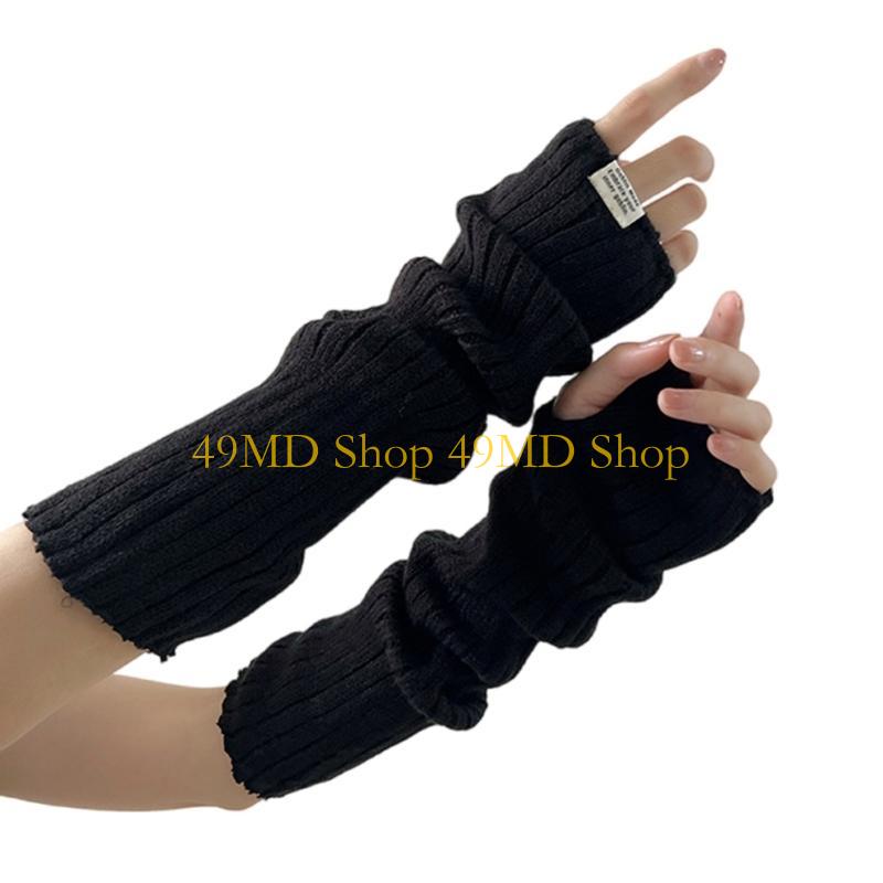 49MD Fingerless Long Gloves for Girl Music Festival Popular JK Arm Warmers Arm Gloves Anime Mittens for Dancing Party чёрный
49MD Fingerless Long Gloves for Girl Music Festival Popular JK Arm Warmers Arm Gloves Anime Mittens for Dancing Party чёрный