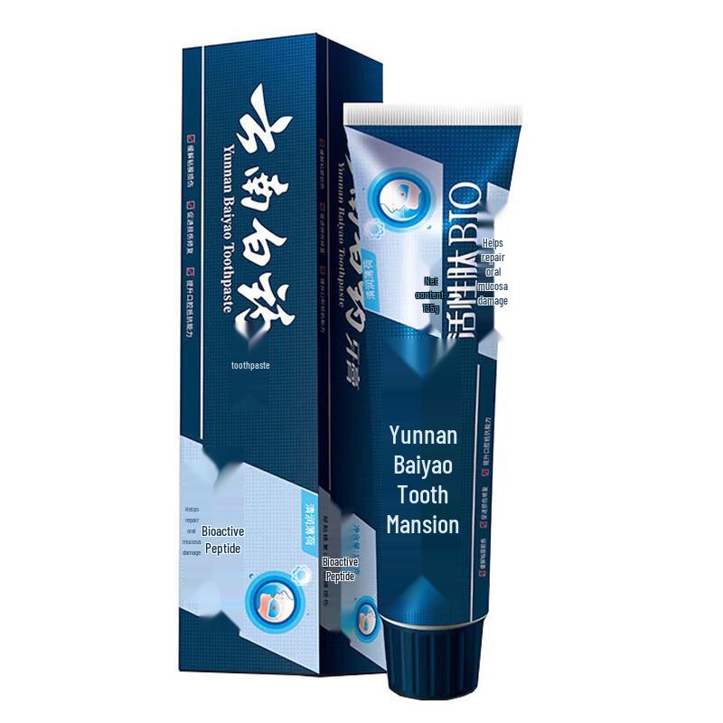 Yunnan Baiyao Active Peptide Mint Toothpaste, 5-pack
Yunnan Baiyao Active Peptide Mint Toothpaste, 5-pack