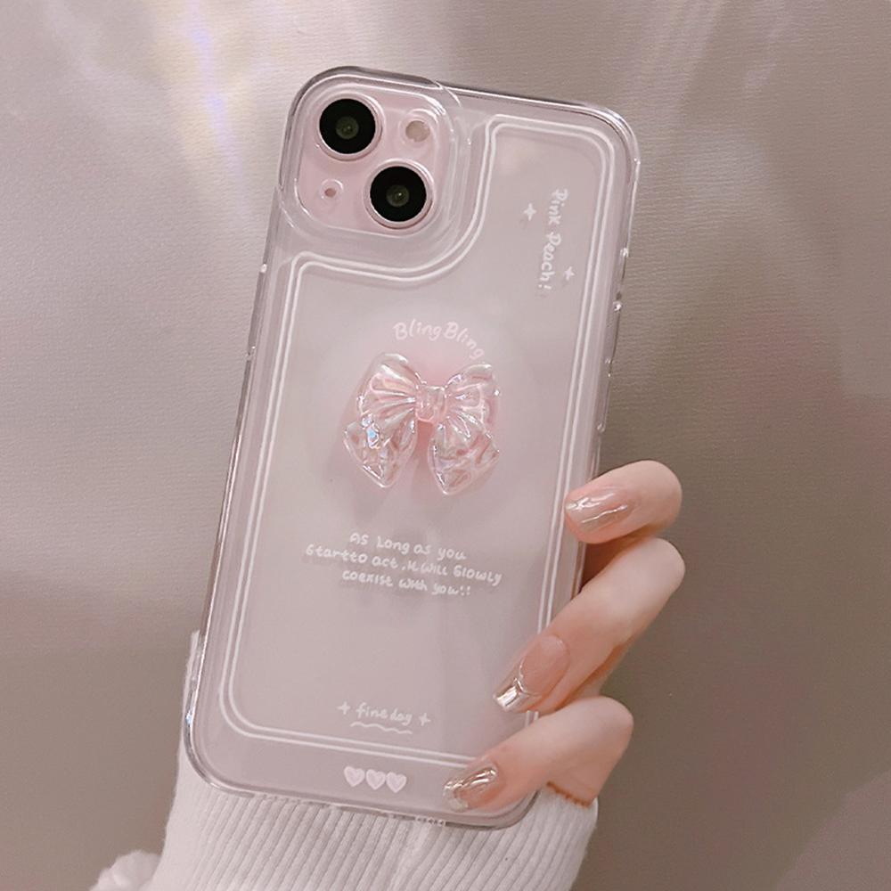 Crystal Bowknot Decor Phone Case for iPhone 13,Anti-scratch TPU Clear Phone Cover A
Crystal Bowknot Decor Phone Case for iPhone 13,Anti-scratch TPU Clear Phone Cover A