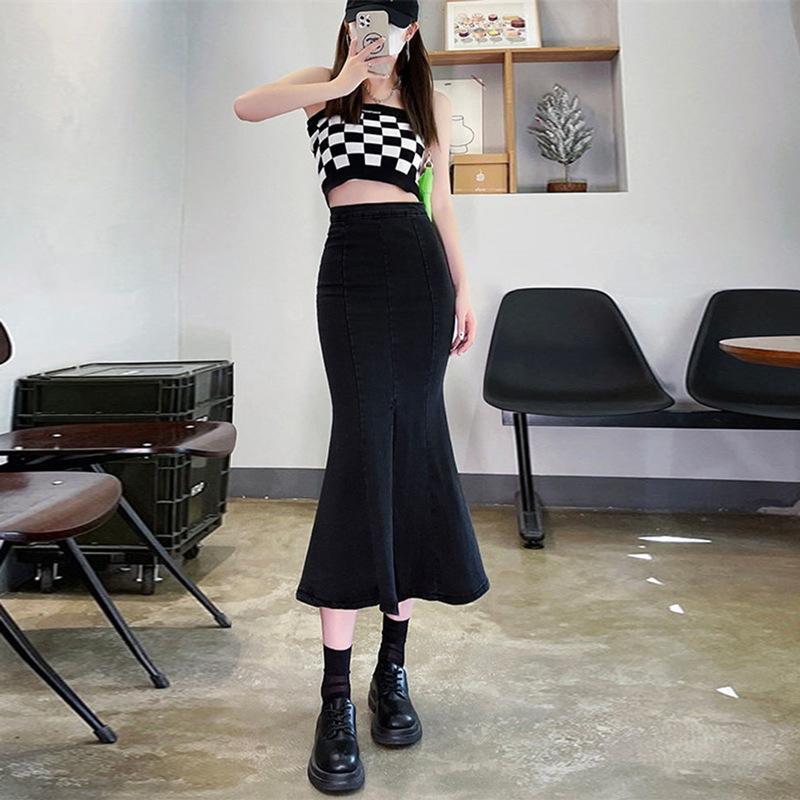 Юбка-бюстье в ковбойском стиле с открытыми бедрами, летняя эластичная черная облегающая юбка-бюстье с высокой талией, женская модная джинсовая юбка-бюстье XL
Юбка-бюстье в ковбойском стиле с открытыми бедрами, летняя эластичная черная облегающая юбка-бюстье с высокой талией, женская модная джинсовая юбка-бюстье XL