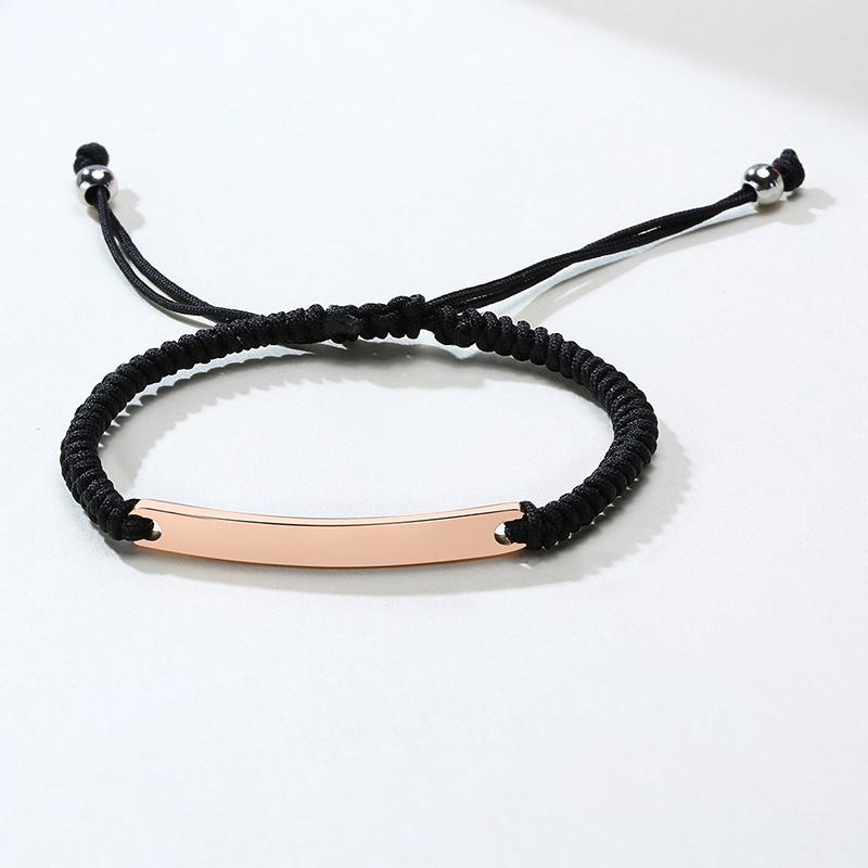 Personalized Braided String Bracelet with Rope ID Bracelet for Women ,Customized Rope Adjustable Charm Bracelets No Need Engraved
Personalized Braided String Bracelet with Rope ID Bracelet for Women ,Customized Rope Adjustable Charm Bracelets No Need Engraved