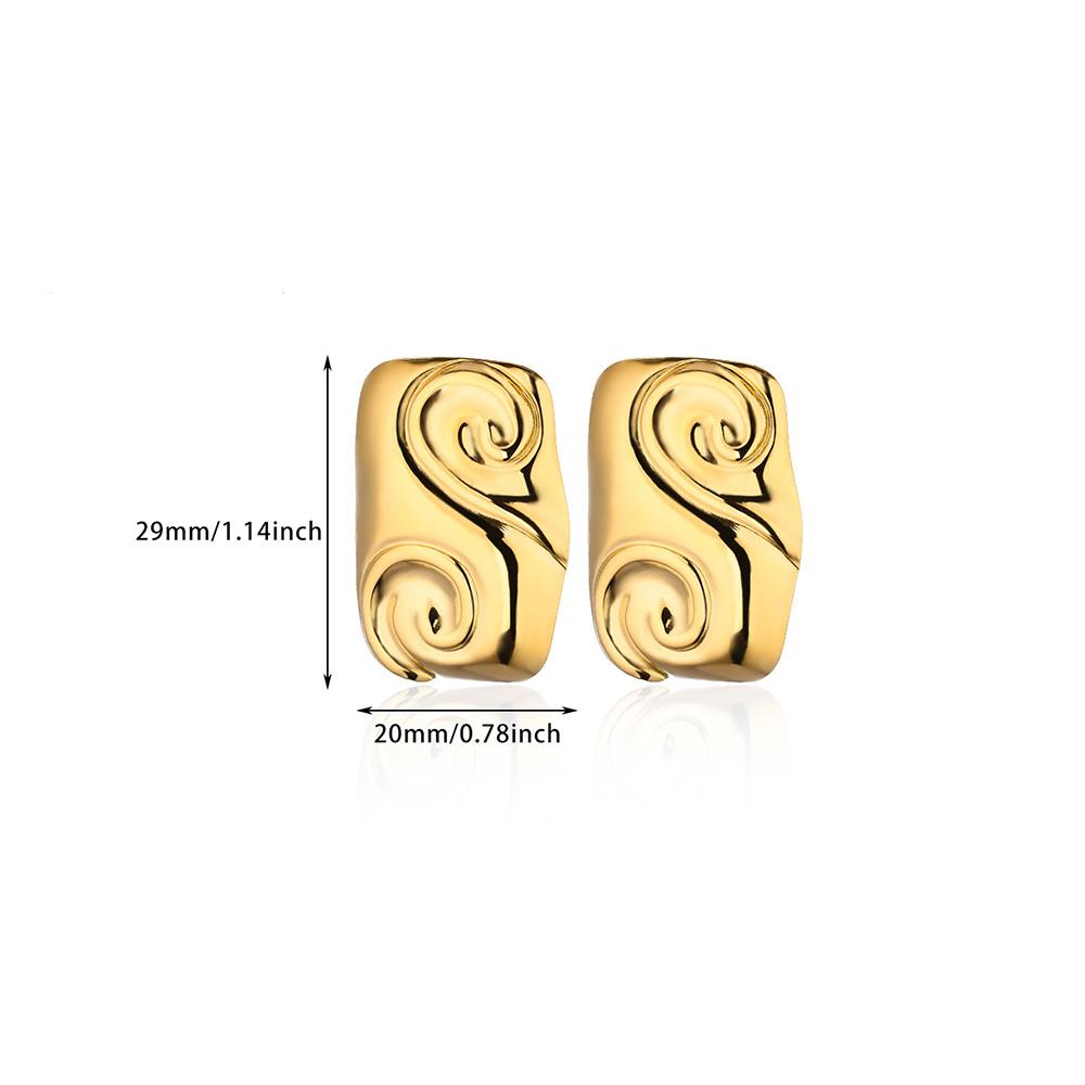 Grotesque Stainless Steel Earring for Women Vintage Gold Color Charm Stud Earrings Wedding Jewelry Accessories Memorial Gifts
Grotesque Stainless Steel Earring for Women Vintage Gold Color Charm Stud Earrings Wedding Jewelry Accessories Memorial Gifts