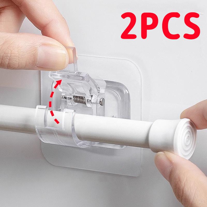 2PCS Adjustable Curtain Rod Clip Self Adhesive Clamp Hook Curtain Holder Wall Bracket Holder Nail-Free Wall Hanging Clip
2PCS Adjustable Curtain Rod Clip Self Adhesive Clamp Hook Curtain Holder Wall Bracket Holder Nail-Free Wall Hanging Clip