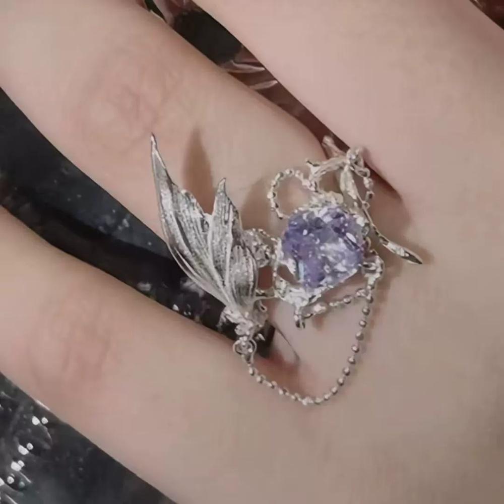 Geometric Purple Zircon Fish Bone Tail Pendant Earring Ring Women s Unique Fashion Exquisite Temperament Jewelry Gifts Wholesale
Geometric Purple Zircon Fish Bone Tail Pendant Earring Ring Women s Unique Fashion Exquisite Temperament Jewelry Gifts Wholesale