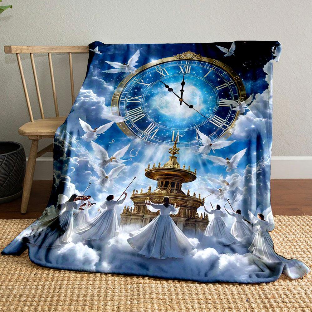 Angel Clock Cloud Printed Blanket Printed Blanket for Living Room Bed Couch lunch break Soft Cozy Blanket for Friend s festival Gift 80cm x 120cm
Angel Clock Cloud Printed Blanket Printed Blanket for Living Room Bed Couch lunch break Soft Cozy Blanket for Friend s festival Gift 80cm x 120cm