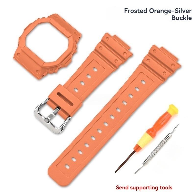 For G-shock Casio Small Square DW5600 DW-5600 GW-B5600 DW5610 GW-M5610 Resin Watch Strap + Case Frosted Watchband Shell Case 5610 Series помаранчевий
For G-shock Casio Small Square DW5600 DW-5600 GW-B5600 DW5610 GW-M5610 Resin Watch Strap + Case Frosted Watchband Shell Case 5610 Series помаранчевий