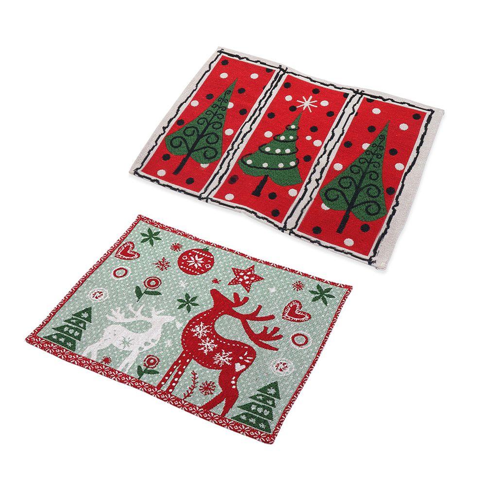 Insulation Christmas Table Mats Placemat Ornament Christmas Placemat Crossweave Woven Plate Mats
Insulation Christmas Table Mats Placemat Ornament Christmas Placemat Crossweave Woven Plate Mats