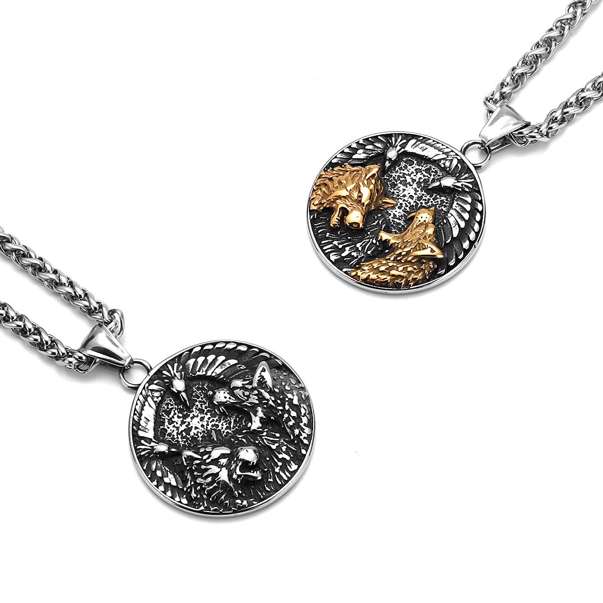 Fengwei Jingjian Gold Double Wolf Crow Титановая стальная подвеска для мужской моды Личность Подвеска из нержавеющей стали Ожерелье Ювелирные изделия
Fengwei Jingjian Gold Double Wolf Crow Титановая стальная подвеска для мужской моды Личность Подвеска из нержавеющей стали Ожерелье Ювелирные изделия