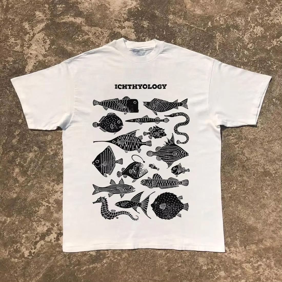 2026 New Fashion Ichthyology Print Tshirt Highquality Fashionable Unisexs Clothing and Womens Clothing Summer Tshirt S
2026 New Fashion Ichthyology Print Tshirt Highquality Fashionable Unisexs Clothing and Womens Clothing Summer Tshirt S
