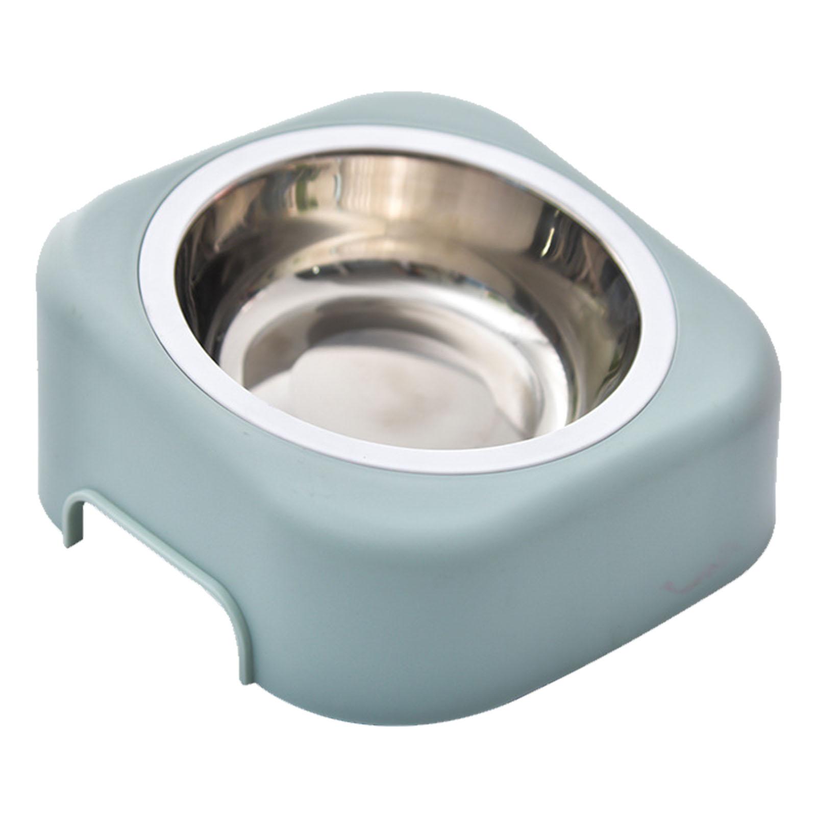 Приподнятая миска для питомца, предотвращающая скольжение, с наклоном 8 градусов, съемная, приподнятая миска для корма для кошек и собак, зеленая синий