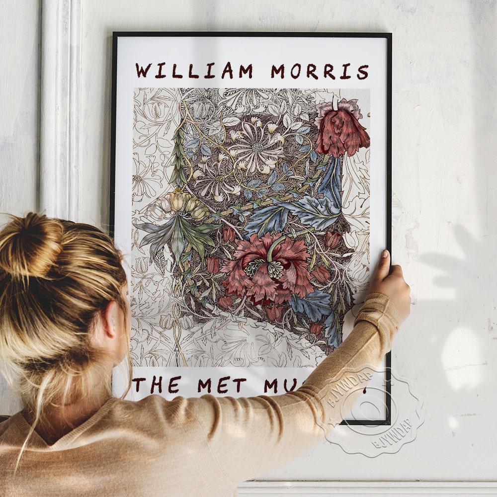 Nordic William Morris The Met Museum Exhibition Poster, William Morris Floral Vintage Art Canvas Painting, Plant Pattern Home Wall Decor No Frame 21*30cm No Frame
Nordic William Morris The Met Museum Exhibition Poster, William Morris Floral Vintage Art Canvas Painting, Plant Pattern Home Wall Decor No Frame 21*30cm No Frame