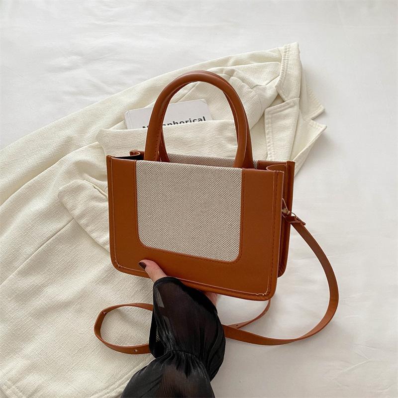 2025 summer foreign style niche design splicing handbag women s fashion versatile shoulder messenger bag contrasting color small square bag коричневый
2025 summer foreign style niche design splicing handbag women s fashion versatile shoulder messenger bag contrasting color small square bag коричневый