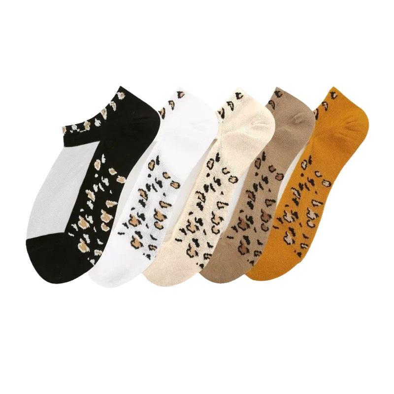 5 Pairs/set Women Slass Filament Fiber Spring and Summer Thin Transparent Leopard Socks Polyester Sock Lace Socks One Size жовтий
5 Pairs/set Women Slass Filament Fiber Spring and Summer Thin Transparent Leopard Socks Polyester Sock Lace Socks One Size жовтий