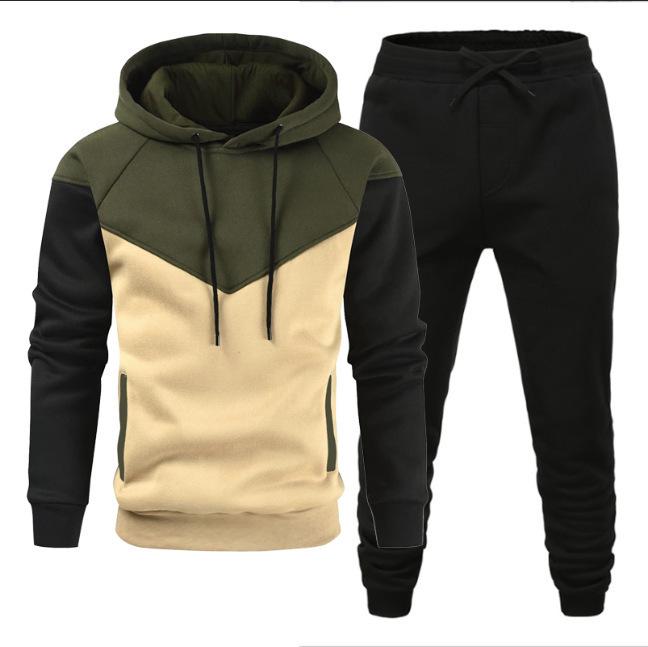 2025 Men s Color Block Hoodie Set: Trendy Youth Fashion Casual Sportswear M армія зелений колір
2025 Men s Color Block Hoodie Set: Trendy Youth Fashion Casual Sportswear M армія зелений колір