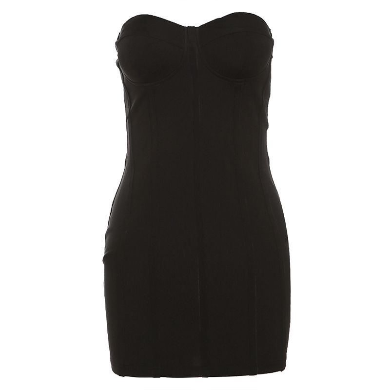 Weird Puss Pure Desire Fishing Series Sexy Black Tube Top Dress Female Tight-Fitting Cinched Slimming Hip Skirt Black L
Weird Puss Pure Desire Fishing Series Sexy Black Tube Top Dress Female Tight-Fitting Cinched Slimming Hip Skirt Black L