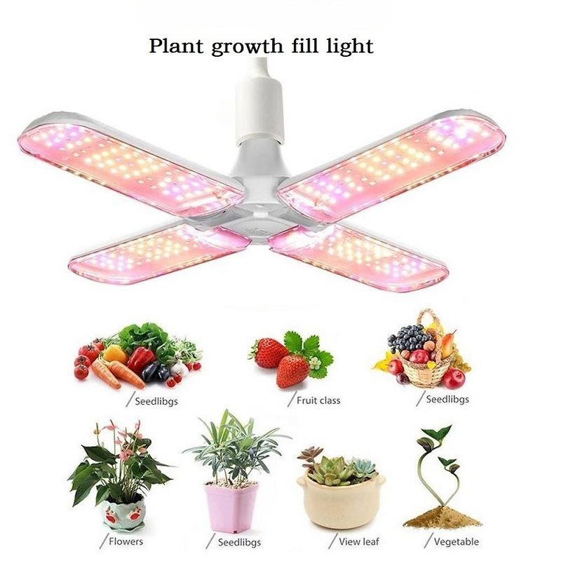 1PC E27 Folding Fan Leaf LED Full Spectrum Plant Growth Light Succulent Colored Flowers and Vegetables Greenhouse Seedling Filling Light
1PC E27 Folding Fan Leaf LED Full Spectrum Plant Growth Light Succulent Colored Flowers and Vegetables Greenhouse Seedling Filling Light
