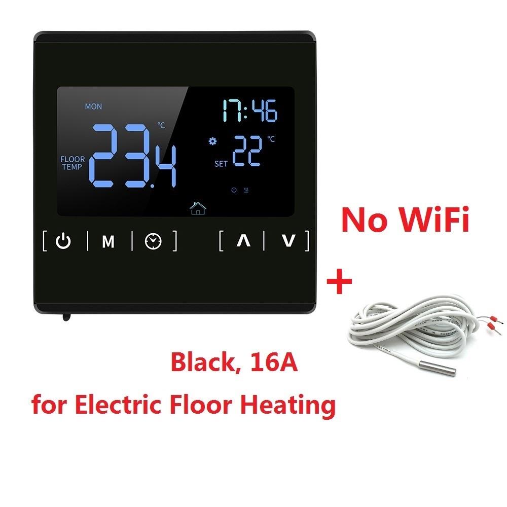 110V 220V Floor Warming Room Wifi Thermostat for Electric Gas Boiler Water Heating Voice Temperature Controller Fahrenheit Black 16A No WiFi
110V 220V Floor Warming Room Wifi Thermostat for Electric Gas Boiler Water Heating Voice Temperature Controller Fahrenheit Black 16A No WiFi