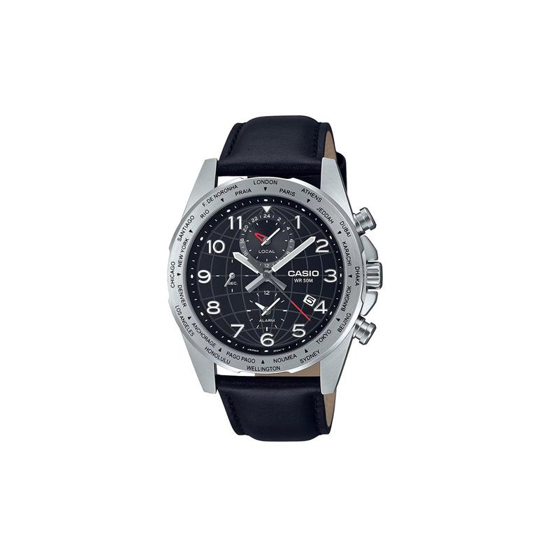 Casio STANDARD series 50 meters waterproof quartz movement leather strap Japanese and Korean watch men s watch black dial MTP-W500L-1A чёрный
Casio STANDARD series 50 meters waterproof quartz movement leather strap Japanese and Korean watch men s watch black dial MTP-W500L-1A чёрный