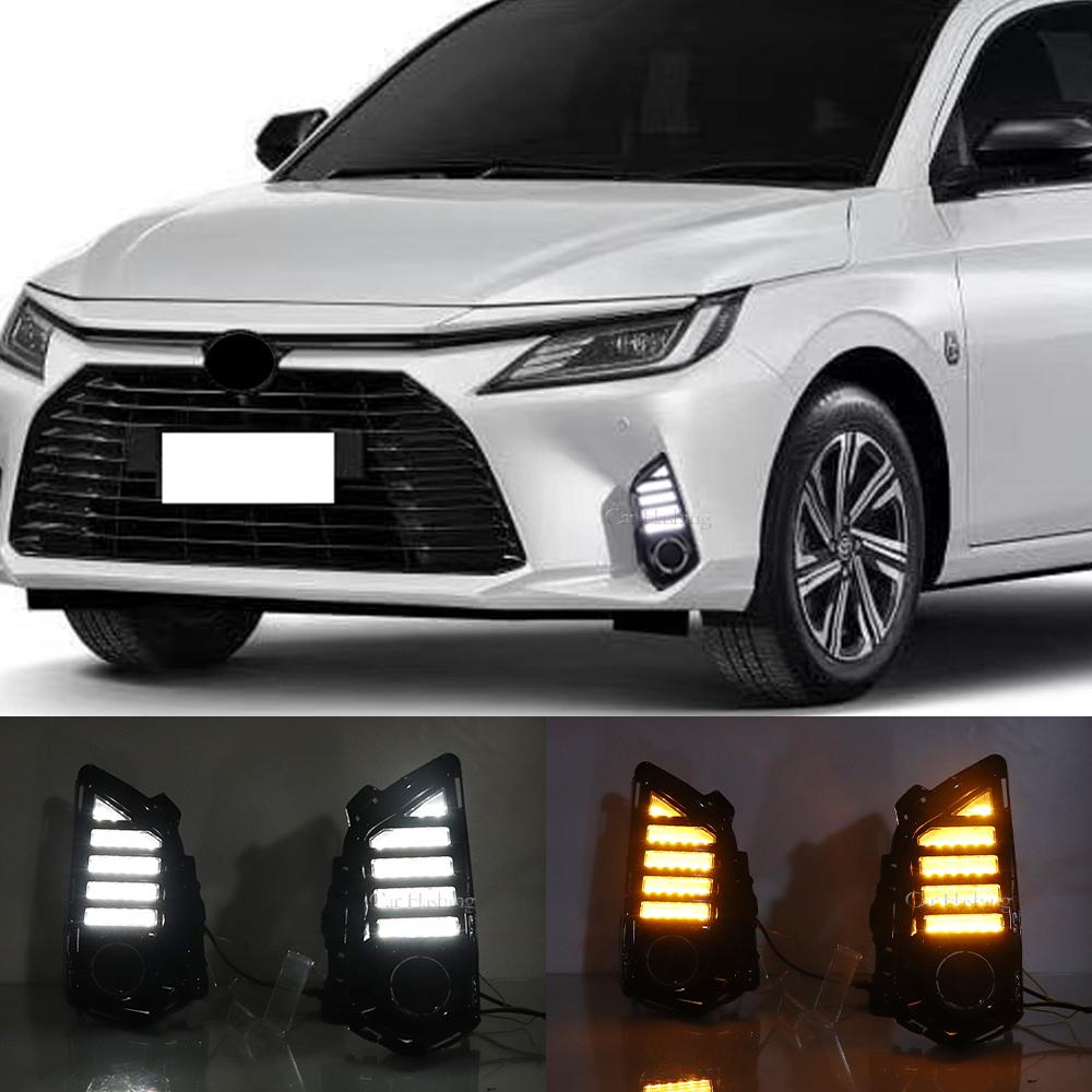 2 шт. светодиодные дневные ходовые огни для Toyota Yaris Ativ Vios 2023 динамическое реле указателей поворота автомобильные светодиодные DRL дневные противотуманные фары
2 шт. светодиодные дневные ходовые огни для Toyota Yaris Ativ Vios 2023 динамическое реле указателей поворота автомобильные светодиодные DRL дневные противотуманные фары