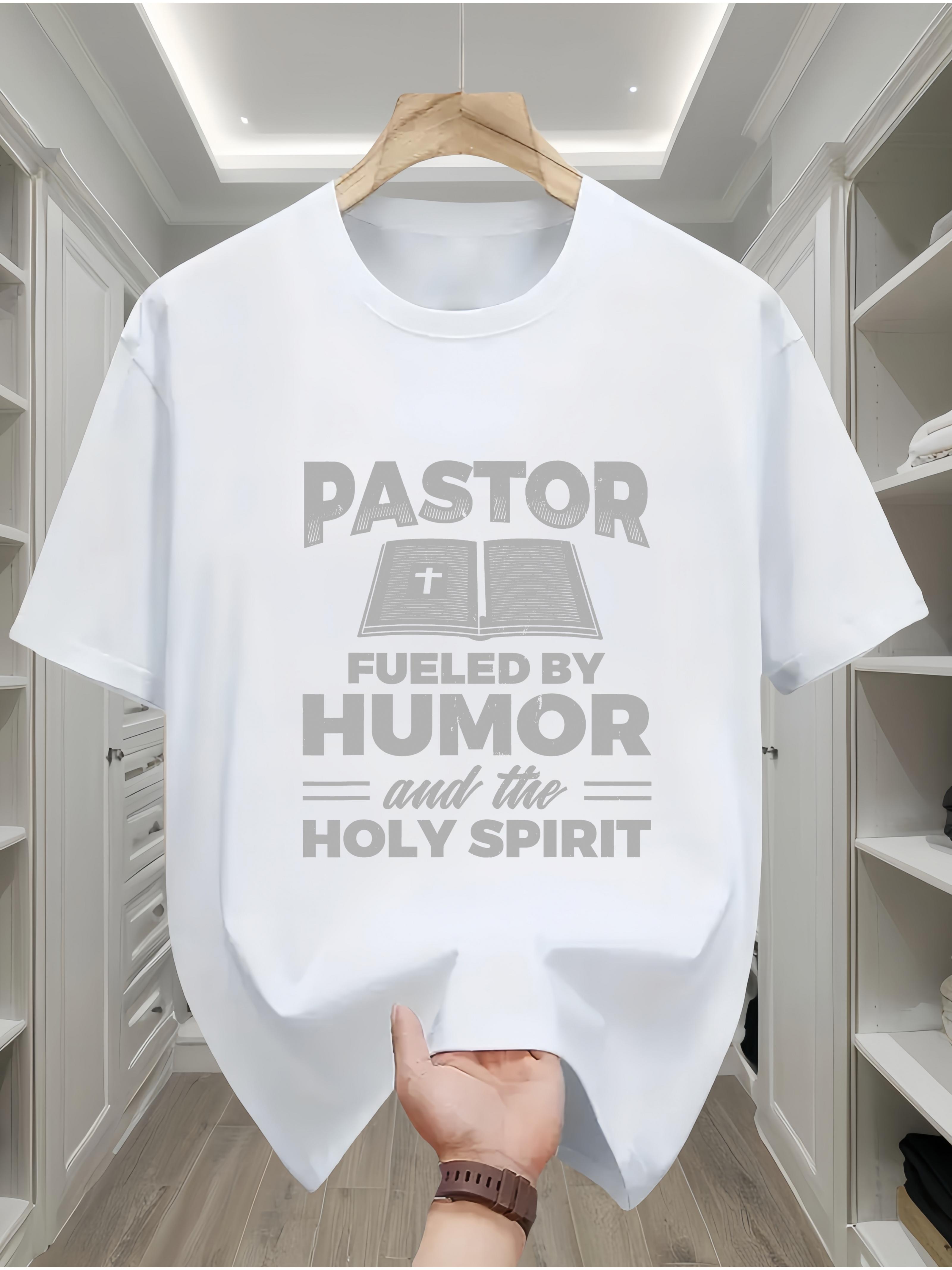 Mens 100 pure cotton Tshirt with PASTOR pattern casual and comfortable short sleeve round neck suitable for all seasons 4XL
Mens 100 pure cotton Tshirt with PASTOR pattern casual and comfortable short sleeve round neck suitable for all seasons 4XL