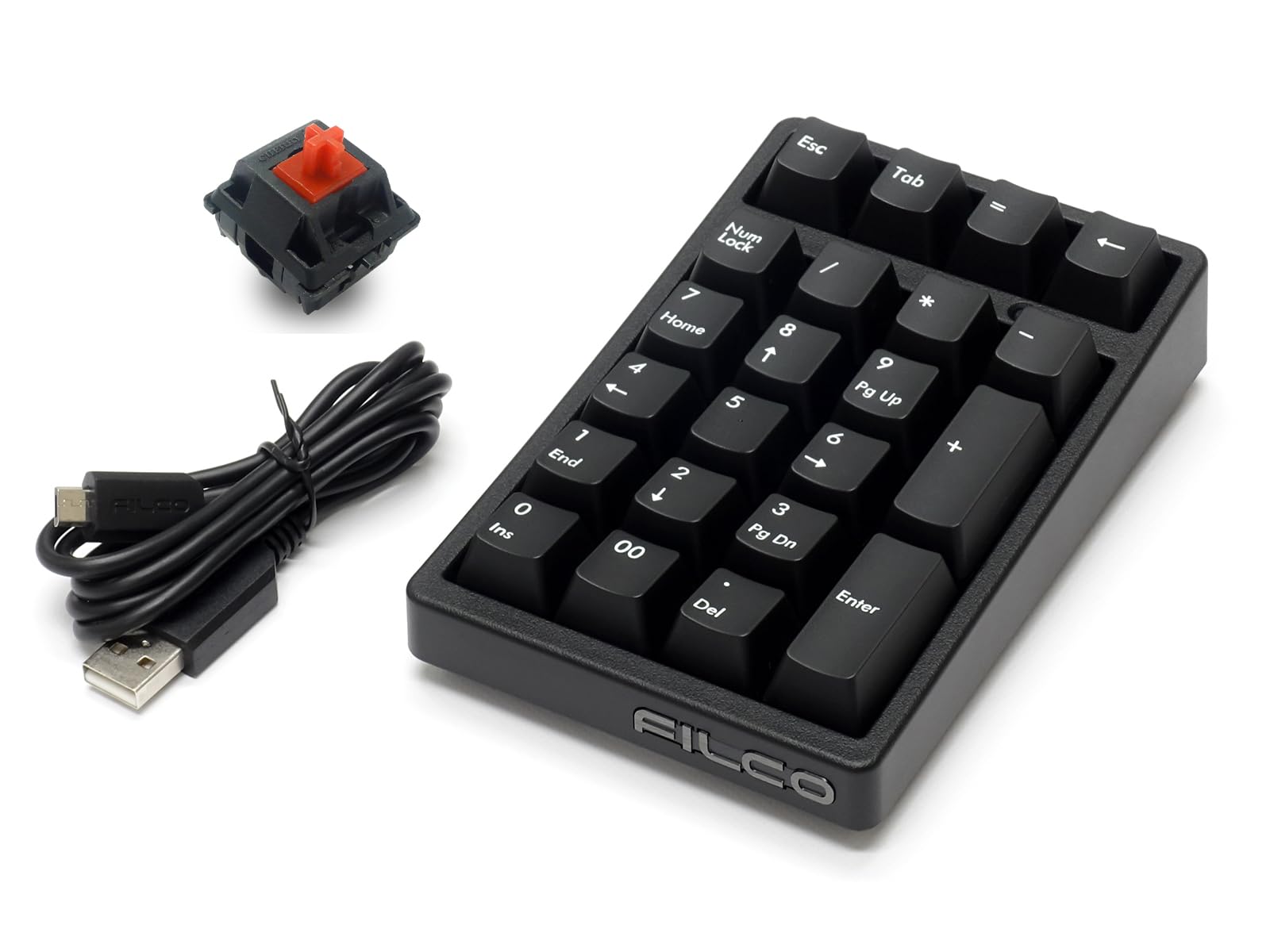 FILCO Majestouch TenKeyPad 2 Professional PBT molded keycap CHERRY MX Red axis NumLock 22 keys USB Black 2-color non-interlocking чорний
FILCO Majestouch TenKeyPad 2 Professional PBT molded keycap CHERRY MX Red axis NumLock 22 keys USB Black 2-color non-interlocking чорний