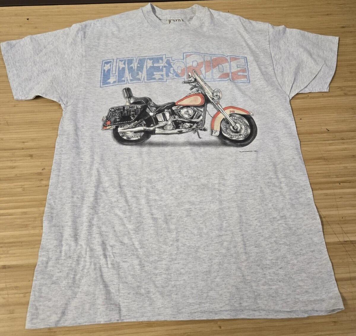 Vintage Life Live To Ride Biker T Shirt Large CMJ Single Stitch Gray 3XL
Vintage Life Live To Ride Biker T Shirt Large CMJ Single Stitch Gray 3XL