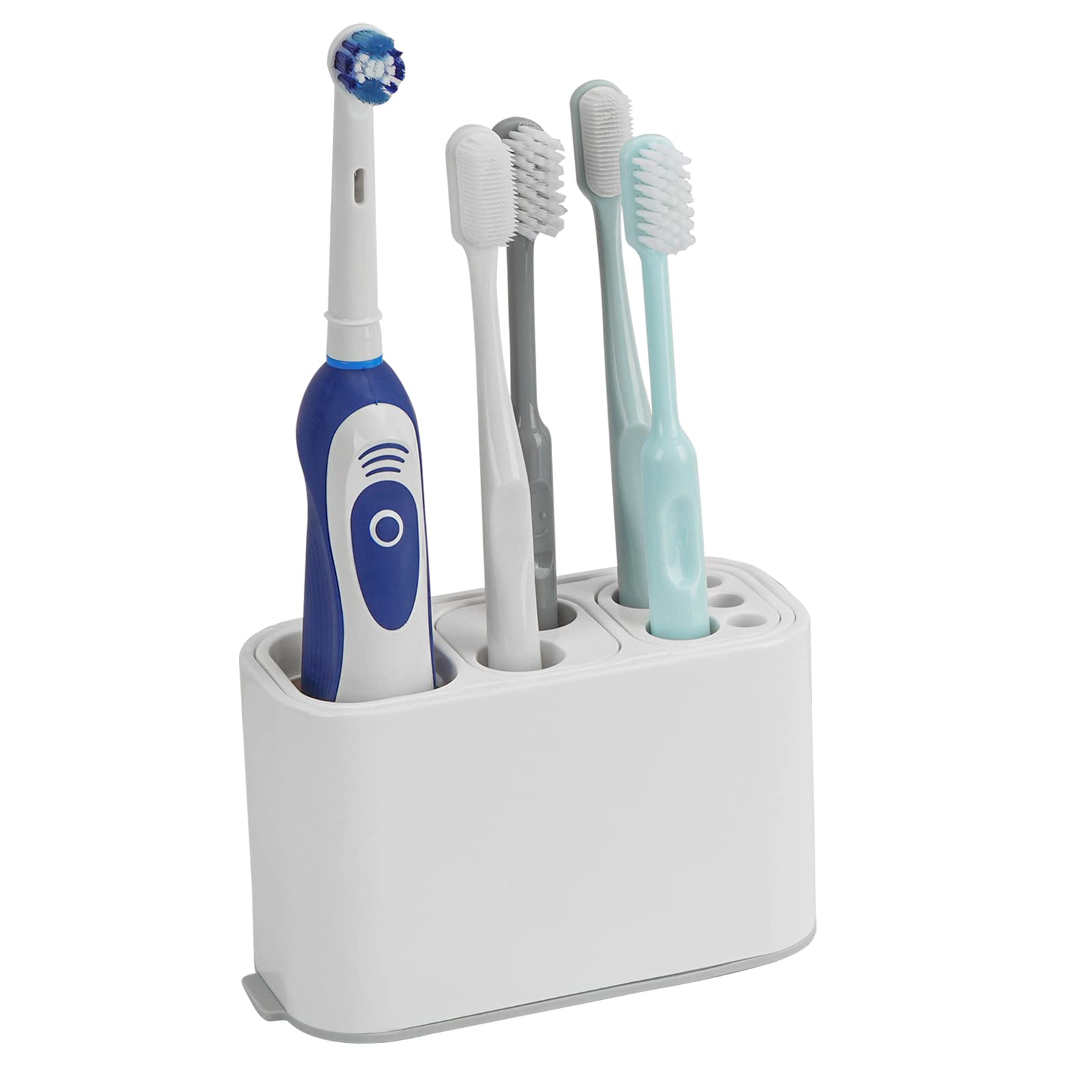 Linkidea Countertop Toothbrush Toothbrush Toothpaste Storage Electric Toothbrush Stand for Bathroom Holder, Organizer, (White)
Linkidea Countertop Toothbrush Toothbrush Toothpaste Storage Electric Toothbrush Stand for Bathroom Holder, Organizer, (White)