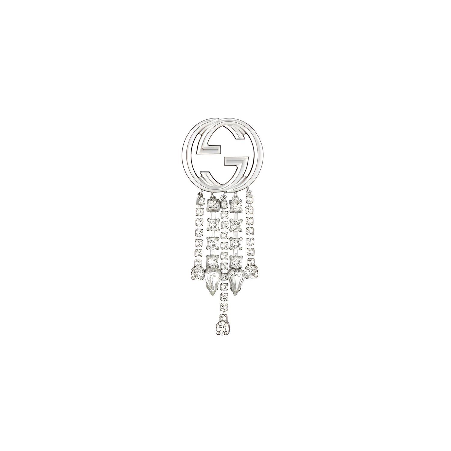 Gucci Interlocking Double G Crystal Tassel Single Side Earrings Women Earrings Silver 766418J3F428162 F,Silver
Gucci Interlocking Double G Crystal Tassel Single Side Earrings Women Earrings Silver 766418J3F428162 F,Silver